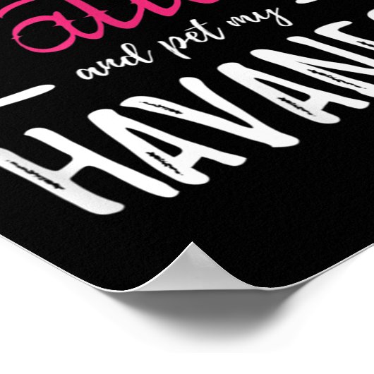 ハバニーズ犬の恋人タトゥーおもしろい犬マママギフトアイディア ポスター (角)