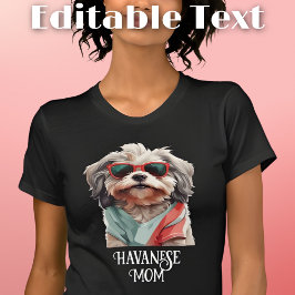 ハバニーズ犬の母サングラス Tシャツ