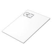 ハバニーズ犬の漫画 ノートパッド (アングル)