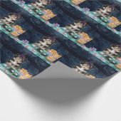 ハバニーズ犬ハロウィーントラック怖い夜 ラッピングペーパー (角)