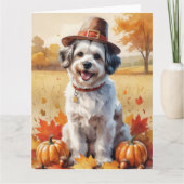 ハバニーズ紅葉感謝祭アート カード (正面)