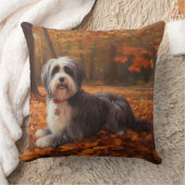 ハバニーズ紅葉秋インスパイア クッション (ブランケット)