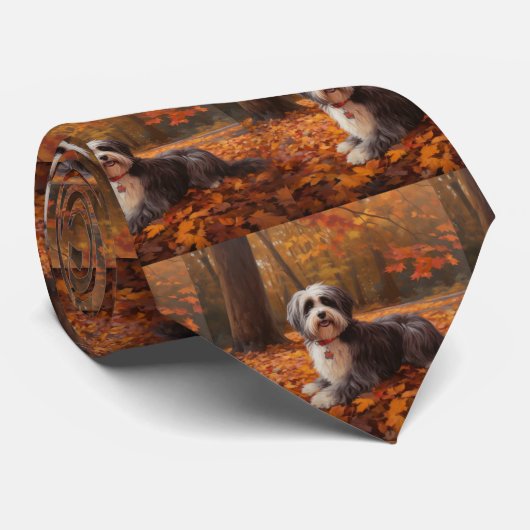 ハバニーズ紅葉秋インスパイア ネクタイ (ロール)