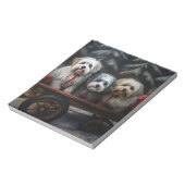 ハバニーズ雪そりのクリスマスデコール ノートパッド (回転)