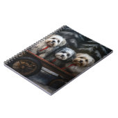 ハバニーズ雪そりのクリスマスデコール ノートブック (左側)