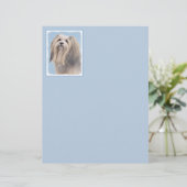 ハバニーズ(シルバー)絵画ズ – かわいいオリジナルドッグアート (スタンド正面)