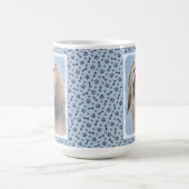 ハバニーズ（シルバー）絵画ズ – かわいいオリジナルドッグアート コーヒーマグカップ (中央)