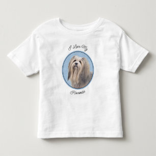ハバニーズ(シルバー)絵画ズ – かわいいオリジナルドッグアート トドラーTシャツ