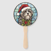 ハバニーズ ステンドグラス クリスマス ハンドファン (正面)