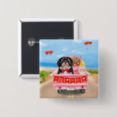 ハバニーズ・ドッグ・バレンタイン・トラック 缶バッジ (正面&裏面)