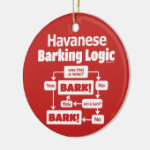 ハバニーズ・バーキング・ロジック セラミックオーナメント (左)