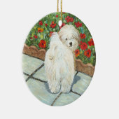 ハバニーズ&ポピーのクリスマスオーナメント セラミックオーナメント (右)