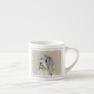 ハバニーズ(金ゴールドセー絵画ル)のオリジナル- Dog Art エスプレッソカップ