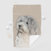 ハバニーズ(金ゴールドセー絵画ル)のオリジナル- Dog Art ゴルフタオル (インサイチュ)