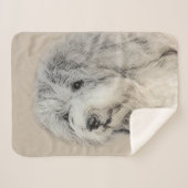 ハバニーズ(金ゴールドセー絵画ル)のオリジナル- Dog Art シェルパブランケット (正面(横))