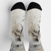 ハバニーズ(金ゴールドセー絵画ル)のオリジナル- Dog Art ソックス (上部)