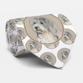 ハバニーズ(金ゴールドセー絵画ル)のオリジナル- Dog Art ネクタイ (ロール)