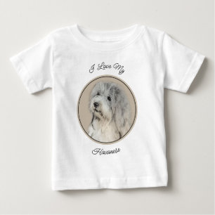 ハバニーズ(金ゴールドセー絵画ル)のオリジナル- Dog Art ベビーTシャツ