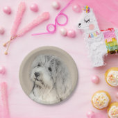 ハバニーズ(金ゴールドセー絵画ル)のオリジナル- Dog Art ペーパープレート (パーティー)