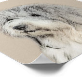 ハバニーズ(金ゴールドセー絵画ル)のオリジナル- Dog Art ポスター (角)