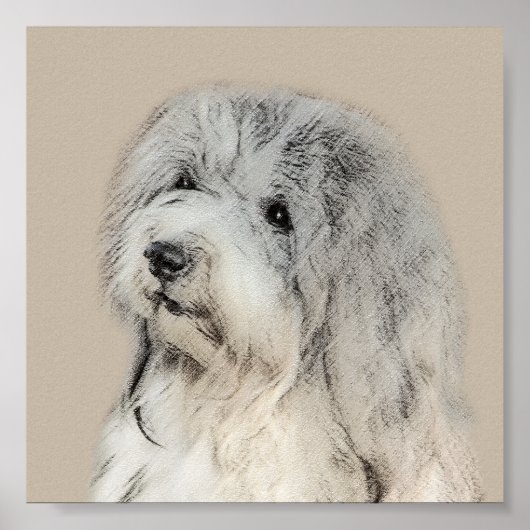 ハバニーズ(金ゴールドセー絵画ル)のオリジナル- Dog Art ポスター (正面)