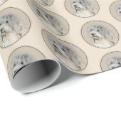 ハバニーズ(金ゴールドセー絵画ル)のオリジナル- Dog Art ラッピングペーパー (ロールコーナー)