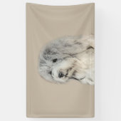 ハバニーズ(金ゴールドセー絵画ル)のオリジナル- Dog Art 横断幕 (縦)