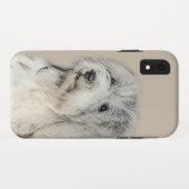 ハバニーズ(金ゴールドセー絵画ル)のオリジナル- Dog Art Case-Mate iPhoneケース (裏面(横))