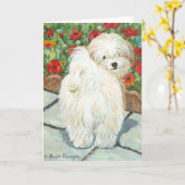 ハバニーズnポピズアートプリントギフト&カード カード (黄色い花)