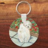 ハバニーズnポピズアートプリントギフト&カード キーホルダー (正面)