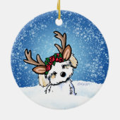 ハバニートナカイのクリスマスオーナメント セラミックオーナメント (裏面)