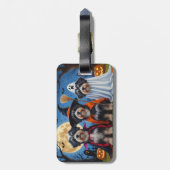 ハバニードッグスパンプキンハロウィンおもしろい ラゲッジタグ (裏面縦)