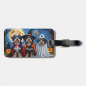 ハバニードッグスパンプキンハロウィンおもしろい ラゲッジタグ (裏面横)