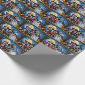 ハバニードッグスパンプキンハロウィンおもしろい ラッピングペーパー (角)