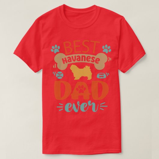 ハバニードッグパパ Tシャツ (デザイン正面)