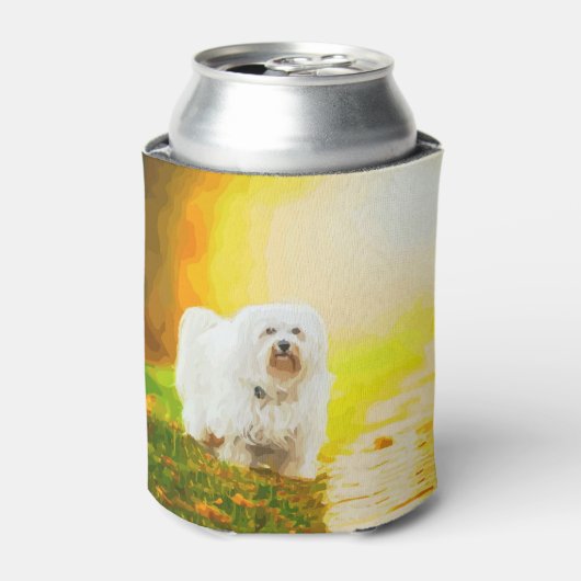 ハバニードッグビションポートレート絵を描ズ 缶クーラー (缶正面)