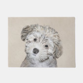 ハバネの子犬絵画たち-かわいいオリジナルの犬アート ドアマット (正面)