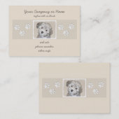 ハバネの子犬絵画たち-かわいいオリジナルの犬アート 名刺 (正面/裏面)