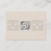 ハバネの子犬絵画たち-かわいいオリジナルの犬アート 名刺 (裏面)