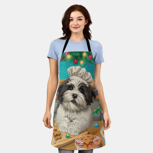 ハバネホリデーベーキング:フェスティバルクリスマス エプロン (着用した状態)