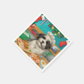 ハバネホリデーベーキング:フェスティバルクリスマス スタンダードカクテルナプキン (角)