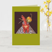 ハバネロカード付きルースター カード (黄色い花)