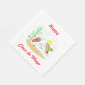 ハバネロ走ホワイトランチョン紙ナプキン スタンダードランチョンナプキン (角)