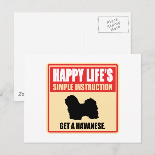 ハバネーズ ポストカード (正面/裏面)