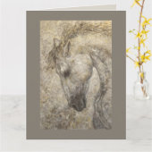 ハバノザアンダルシアの馬のカード カード (黄色い花)