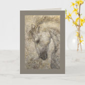 ハバノザアンダルシアの馬のカード カード (黄色い花)