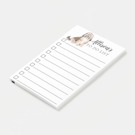 ハバノパーソナライズされたの犬がIT後のメモをリストに ポストイット (アングル)