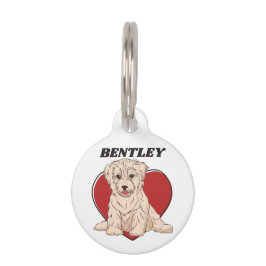 ハバパーソナライズされたニーパピードッグラバーカスタム文字 ペット　ネームタグ