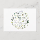 ハバルブライダルシャワー結婚の詳細囲い エンクロージャーカード (裏面)