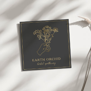 ハバル+フローラ薬局金ゴールドスクエアビジネスCa スクエア名刺